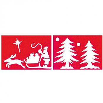 Guirca Bolsa 2 Plantillas alegóricas Navideñas de 35x25cm