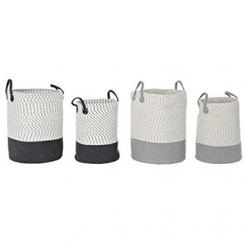 Juego de Cestas DKD Home Decor 40 x 40 x 52 cm (2 Unidades)