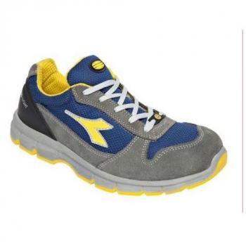 Zapato de seguridad Run ii Textile ESD Low S1P SRC 701.175305-C4906-41, Diadora, Talla 41 (EU), Color Gris/Azul