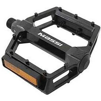 Massi Pedales para montaña M461 Aluminio Bicicleta, Adultos Unisex, Negro