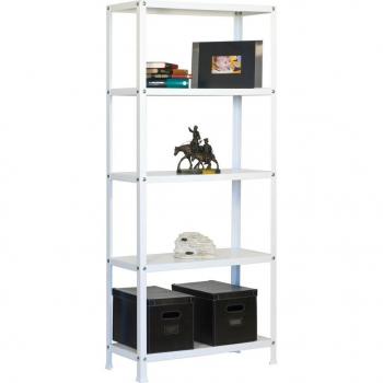 Estantería metálica SIMONHOME CLASSIC PLUS 5/300 BLANCO/BLANCO - 202100204181035 - Simon Rack, incluye tornillos y es parte de la línea Homeclassic de Simonrack