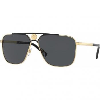Versace VE2238 1436/87 61-13 Gold Large Square Men's Sunglasses