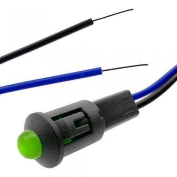 BeMatik - Luz LED piloto de 8mm 220VAC de color verde