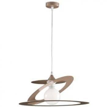 Lámpara Colgante Moderna de Hierro Gris Paloma con Corte Láser, Diámetro 40 cm, Altura 18 cm