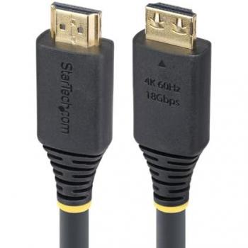 Cable HDMI Activo de Alta Velocidad 6m con Conectores con Agarre - 4K 60Hz/1440p 144Hz - HDR10/HDCP 2.2/ARC - TPE