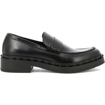 Valentino Garavani Men's Rockstud M-Way Loafers in Black, Size 41, 4Y2S0H64UXL0NO