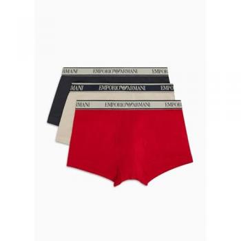 Emporio Armani Men's Multicolor Boxer Shorts 3-Pack, Size Small