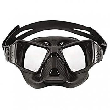 Máscara de Pesca Submarina Spetton Sniper Silicona Negra MN Volumen Mínimo, Unisex-Adult, Tamaño Única