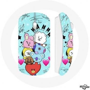 Ratón Inalámbrico BTS BT21 Tata Chimmy Cooky Rj Shooky Koya Mang Van