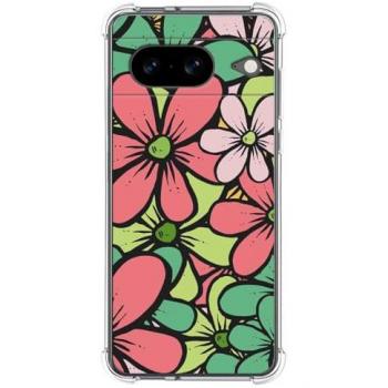 Funda Antigolpes Silicona Diseño Flores para Google Pixel 8 5G