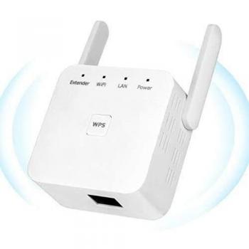YUIN Amplificador Señal WiFi - 300Mbps Repetidor WiFi,Amplificador WiFi 2.4GHz,Extensor de WiFi,con Ethernet WAN/LAN, WPS, Admite Modo Ap/Repetidor,Compatible con Enrutador Inalámbrico