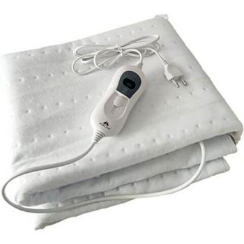 Mobiclinic, Calienta camas eléctrico, Para cama Individual, Marca española, Lavable, Temperatura regulable en 3 niveles, Calienta colchón eléctrico, Ajustable, 150 x 80 cm, color Blanco