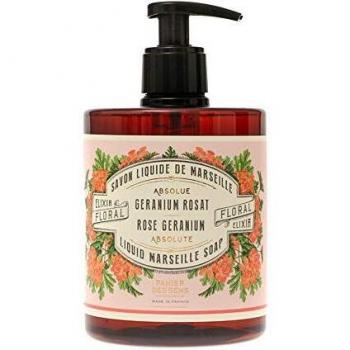 Jabón Líquido de Marsella Geranio - Hecho en Francia - 500 ml - Fragancias Relajantes y Energizantes
