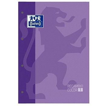 Oxford 100100366 - Bloc - recambios, 80 hojas, A4 160 paginas Violeta