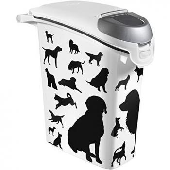 Contenedor apilable para croquetas Curver 10kg - Blanco - Para perros