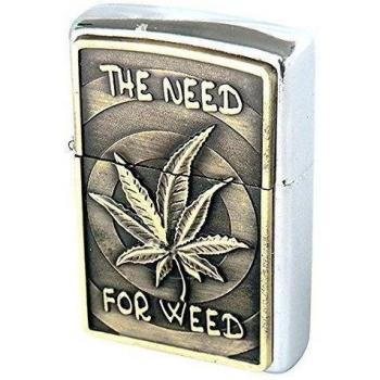 Mechero/Lighter de Gasolina, The Need For Weed. Idea de regalo.