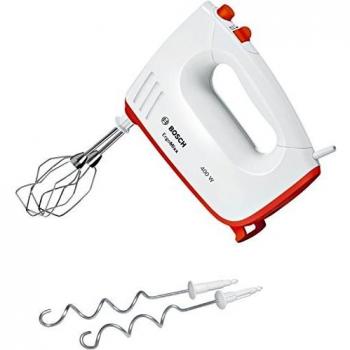 Bosch ErgoMixx - Batidoras de varillas, 400 W, color blanco y rojo