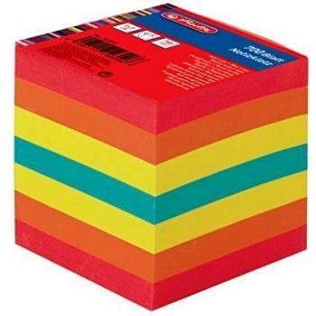 Bloque de Notas Herlitz 9 x 9 cm, 700 Hojas, Coloreado, 80 g/m²