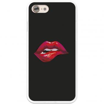 German Tech Funda Gel para iPhone 7-8, Carcasa TPU Flexible Fabricada con la Mejor Silicona, Protege y se Adapta a la Perfección a tu Smartphone y con Nuestro Exclusivo Diseño Mordida Labio Sexy.
