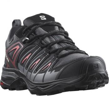 Zapatillas de montaña Salomon X Ultra Pioneer Gore-Tex Gris/Negro, Zapatilla trekking mujer, Talla 38, Color Magnet/Black/Tea Rose