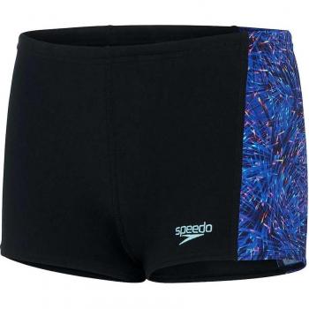 Speedo - Bañador de niños de natación Digi Allover Panel Aquashort Speedo, tipo: bañador bóxer, características: diseño digital en todo el panel, ajuste cómodo, tejido resistente al cloro, secado rápido