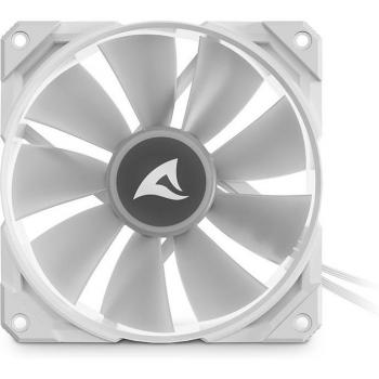 Ventilador Rebel F50 PWM ARGB 120mm Blanco y Gris