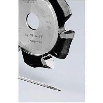 Fresa para ranuras en V HW 118x14-90°/Alu