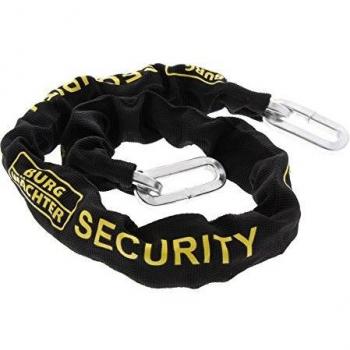 Cadena de Seguridad Burg Wächter SKM 8/90, Cuadrada, 90 cm, Grosor 8 mm, Negra