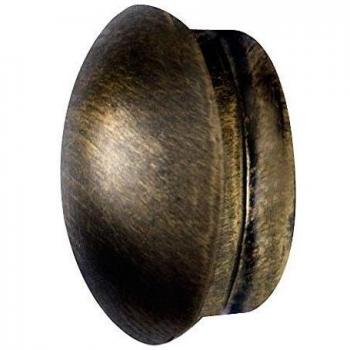 Terminal Forja Tapon Ø 20 mm. Negro/Dorado Juego 2 Piezas
