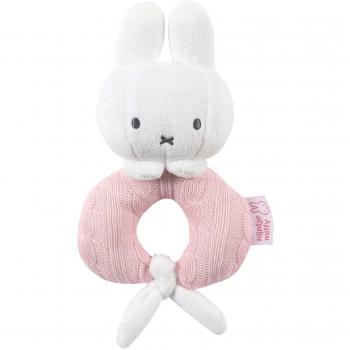 Miffy Olmitos sonajero hecho en punto, rosa