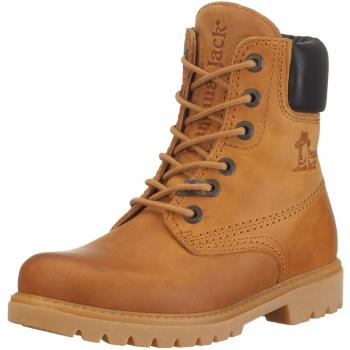 Botas Panama Jack de mujer en piel vintage, modelo Panama 03 Wool, color marrón, talla 40