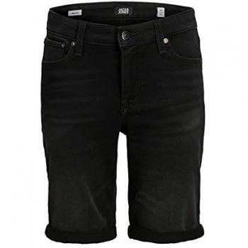 Jack & Jones Junior Jjirick Jjicon Shorts GE 010 I.k Jr Pantalones Cortos de Jean, Denim Negro, 176 para Niños