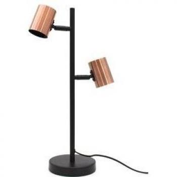 Lámpara de sobremesa Iron Bronze Negro/Bronce Ø15x50 cm