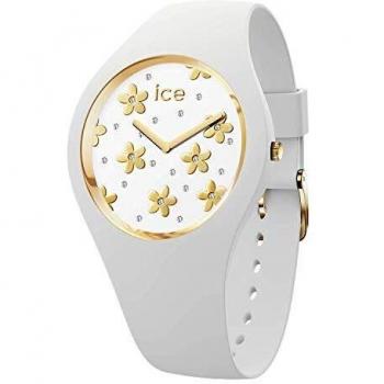 Reloj de Mujer Ice-Watch IC016658 Ø 36 mm con Pulsera de Silicona - Diseño Floral Blanco