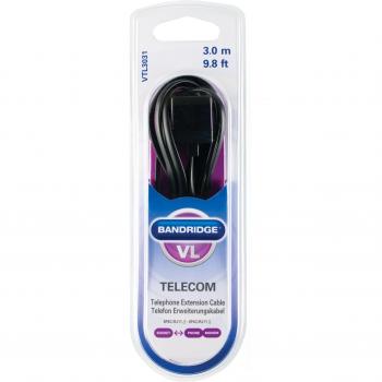Bandridge VTL3031 cable telefónico - Cable para teléfonos fijos