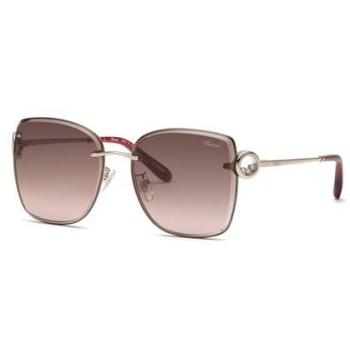 Chopard SCHL29S Shiny Red Gold Brown Gradient Pink Sunglasses - CAT2, 58mm