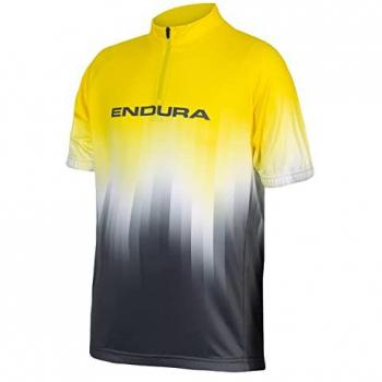 Maillot Endura Xtract manga corta amarillo infantil - Talla M, para niños de 9-10 años