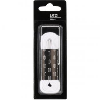 TOWER London White Flat Laces