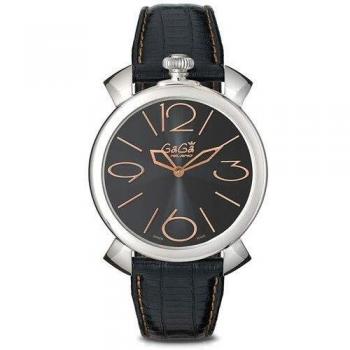 Gaga' Milano Reloj Analógico para Mujer de Cuarzo con Correa en Cuero 5090-02 BK