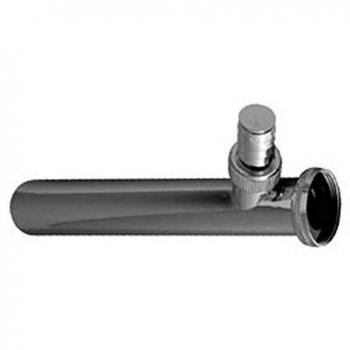 Manguito Cromado con Brida y Conexión para Lavadora 1 1/4 x 32 mm