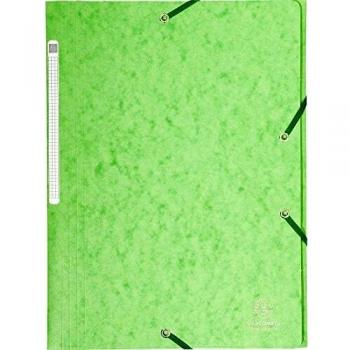 Exacompta 17122H - Carpeta con goma, A4, color verde claro