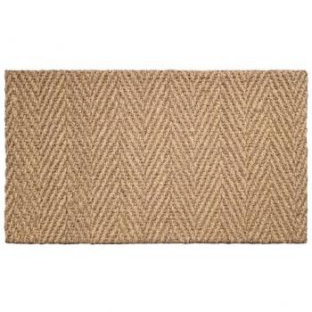 Felpudo de coco trenzado en espiga 45x75 cm