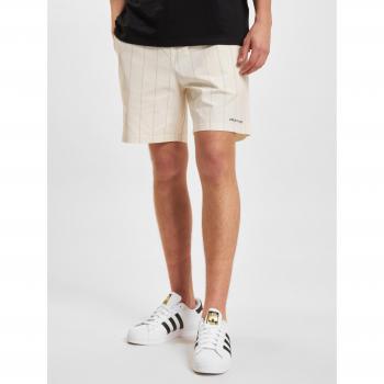Lyle & Scott Men's Pinstripe Shorts - White, Off-White Cotton, Size Medium