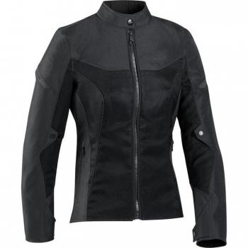 Ixon Chaqueta de Moto para Mujer Fresh Negra, chaqueta textil para motocicletas, color negro, talla XS