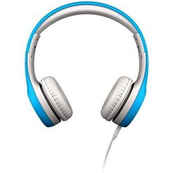 LilGadgets Connect+ Volume Limited Kids Headphones Wired with SharePort - Blue