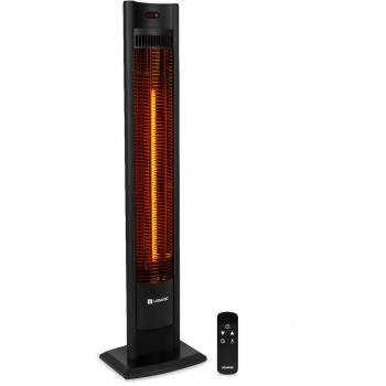 Calefactor Filicudi 2000W - Elemento de carbono | Con mando a distancia, temporizador y niveles de calor ajustables