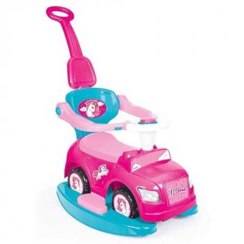 Dolu 4-in-1 Unicorn Ride-On Step Car for Kids - Pink