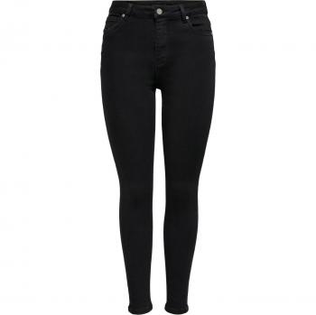 Only Mila Women's High-Waisted Skinny Jeans - Black 32W x 32L