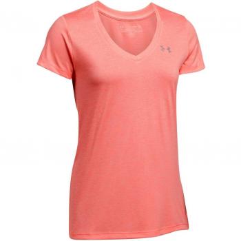 Under Armour Women 's Tech SSV Twist de manga corta, mujer, color Cape Coral, tamaño L