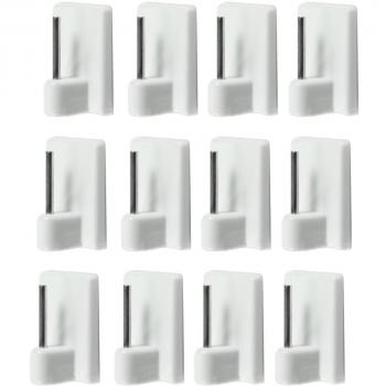 com-four® 12x Soporte Barra Cortina sin Taladro - Ganchos de Cortina autoadhesivos para la Ventana - Adhesivos para Cortinas